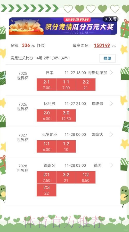 世界杯盘口平台热门